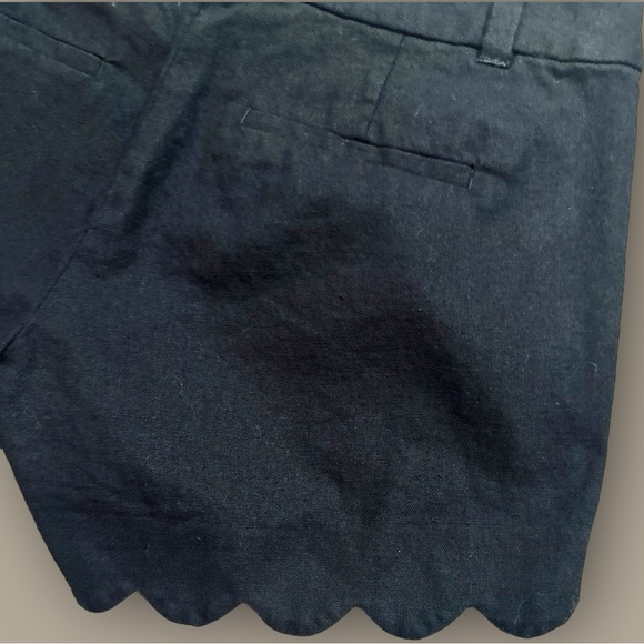 J. Crew ‘4” Linen-Cotton Scalloped Hem Short’ in Black Size 0 - Picture 10 of 16